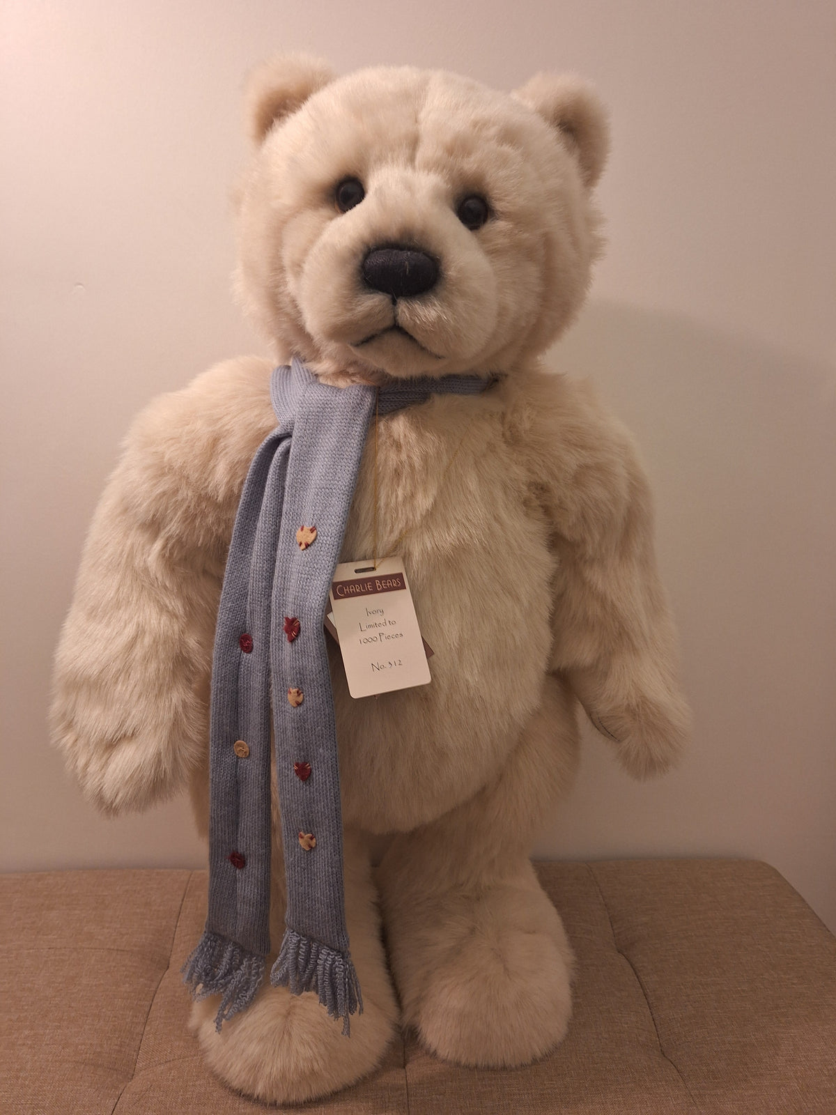 Charlie Bears - Ivory - 2014 Plush Collection Ex-Display Bear