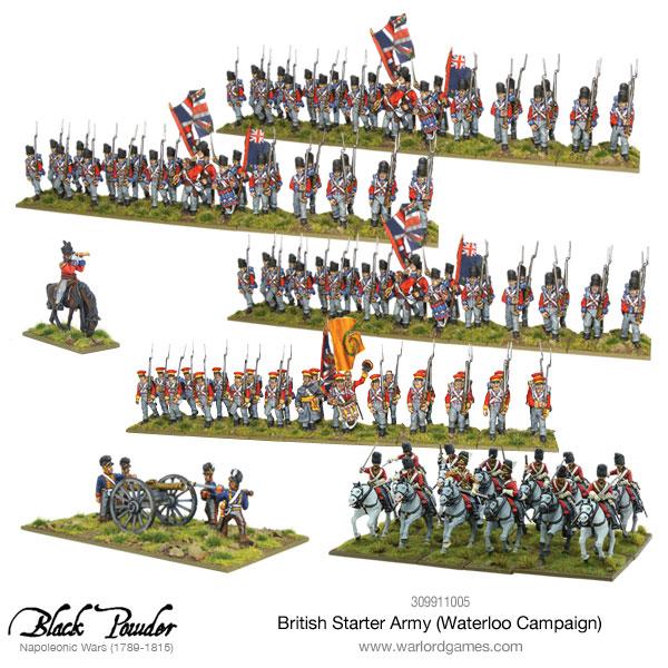 Black Powder - Napoleonic British Starter Army (Waterloo Campaign) 28mm Scale - Warlord Games