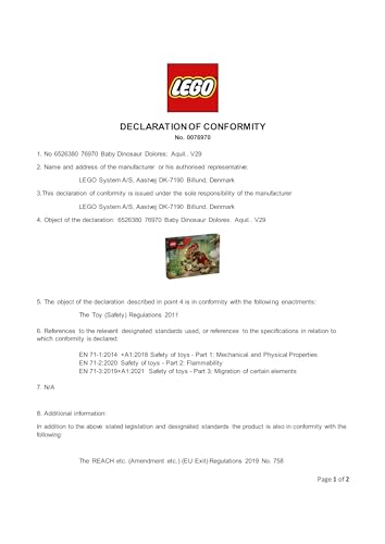 LEGO 76970 Jurassic World Baby Dinosaur Dolores : Aquilops - incl. a Plant with Flowers
