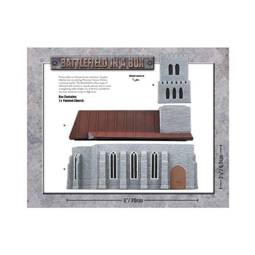 Caen European Church (Limited Edition) Scenery - BB208-A - Battlefield in a Box - Gale Force Nine