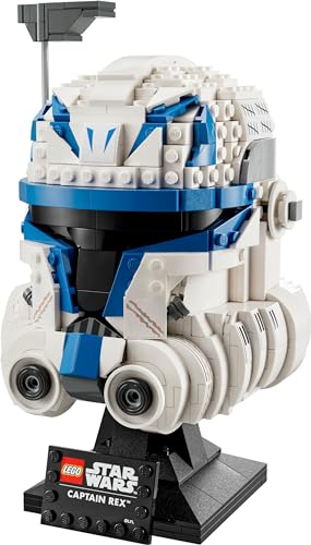 LEGO 75349 Star Wars Captain Rex Helmet Set, The Clone Wars Collectible for Adults, 2023 Series Model Collection