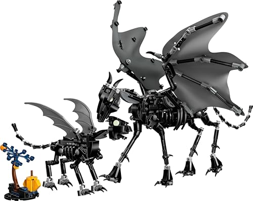 LEGO 76458 Harry Potter Thestral Family with Posable Wings, Head & Legs - incl. a Forbidden Forest Tree