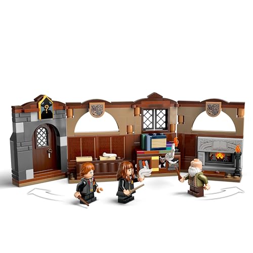 LEGO 76442 Harry Potter Hogwarts Castle : Charms Class Set with 3 Minifigures incl. Hermione Granger & Ron Weasley, Features Wingardium Levitation Function