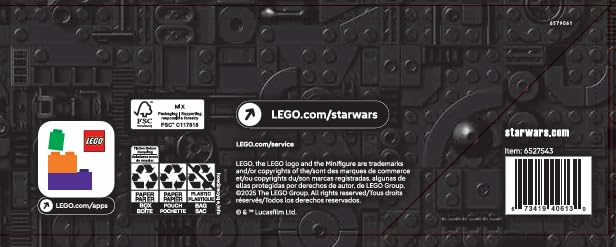 LEGO Star Wars 75417 AT-ST Walker Building Set for Adults - UCS Display Model Kit with a Minifigure & Information Plaque