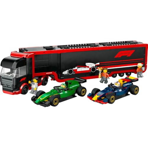 LEGO 60445 City F1 Truck with RB20 & AMR24 F1 Cars - Car Transporter