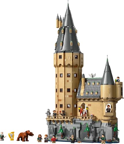LEGO 76454 Harry Potter Hogwarts Castle : The Main Tower with Modular Flying Key & Wizard Chess Rooms, plus 12 Minifigures