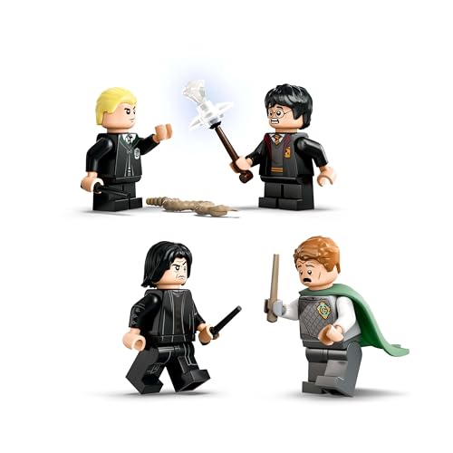 LEGO 76441 Harry Potter Hogwarts Castle : Dueling Club Playset with 4 Collectible Minifigures incl. Draco Malfoy & Severus Snape, Role Play Toy with Toppling Function