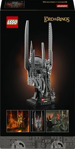 LEGO Icons The Lord of the Rings: Sauron's Helmet - Display Model Kit for Adults - incl. the One Ring & a Collectible Minifigure - DIY Gift Idea for Movie Fans - 11373
