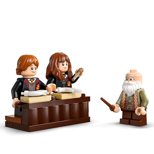 LEGO 76442 Harry Potter Hogwarts Castle : Charms Class Set with 3 Minifigures incl. Hermione Granger & Ron Weasley, Features Wingardium Levitation Function