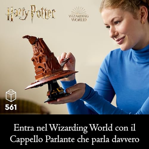 LEGO 76429 Harry Potter Talking Sorting Hat with 31 Randomised Sounds & a Character Minifigure