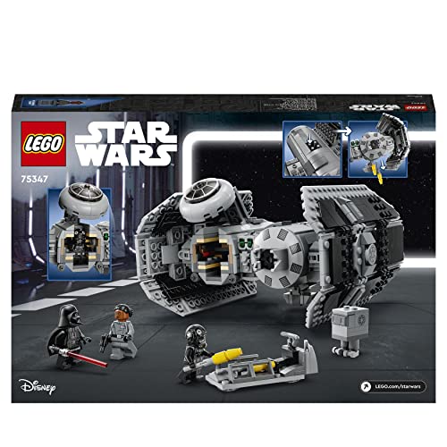 LEGO 75347 Star Wars TIE Bomber Model Building Kit, Starfighter with Gonk Droid Figure & Darth Vader Minifigure with a Lightsaber