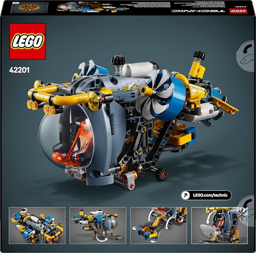 LEGO 42201 Technic Deep-Sea Research Submarine with Spinning propellers