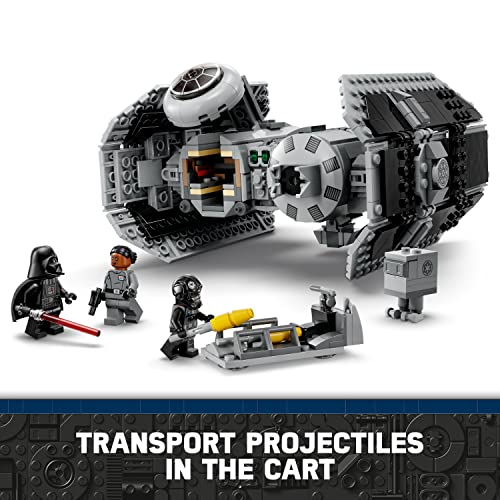 LEGO 75347 Star Wars TIE Bomber Model Building Kit, Starfighter with Gonk Droid Figure & Darth Vader Minifigure with a Lightsaber