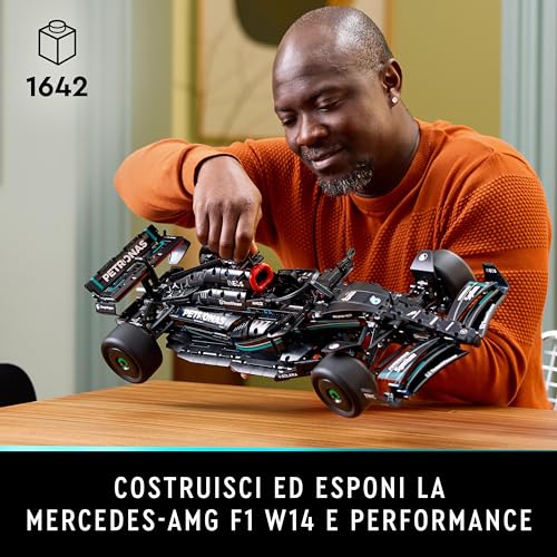 LEGO 42171 Technic Mercedes-AMG F1 W14 E Performance Race Car Building Set, Scale Model Kit for Adults to Build, Collectible Home or Office Décor, Gifts for men, Women, Him or Her 42171