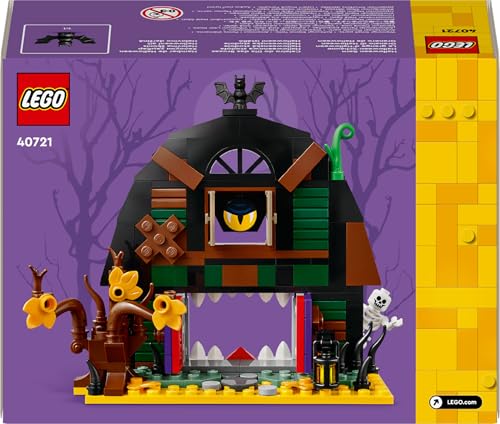 LEGO 40721 Halloween Barn with a Skeleton Minifigure and Spooky Accessories incl. a Bat & Lamps