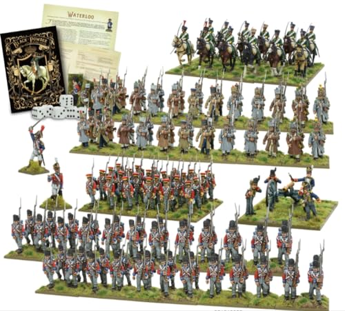Waterloo - Black Powder 2nd Edition Starter Set by Warlord Games - 28mm Highly Detailed Napoleonic Era Miniatures for Table-top Wargaming