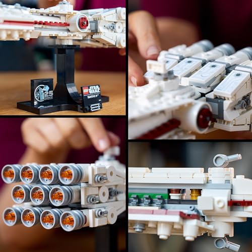 LEGO 75376 Star Wars Tantive IV Set, Collectible 25th Anniversary Starship Model Kit for Adults to Build, Iconic Vehicle from A New Hope, Memorabilia Home, Office Décor Gifts for Men, Women & Fans 75376