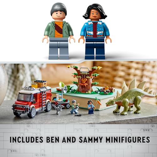 LEGO 76965 Jurassic World Dinosaur Missions: Stegosaurus Discovery Toy Set for 6 Plus Year Old Boys and Girls, with a Dino Figure