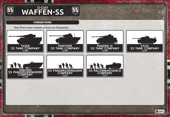 Flames of War - German SS Reconnaissance Company HQ Armoured GBX153 FBA