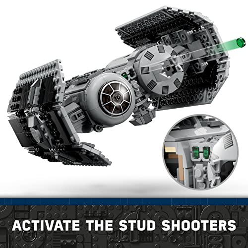 LEGO 75347 Star Wars TIE Bomber Model Building Kit, Starfighter with Gonk Droid Figure & Darth Vader Minifigure with a Lightsaber