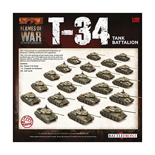 Flames of War - Soviet T-34 Tank Battalion Army Deal - SUAB12