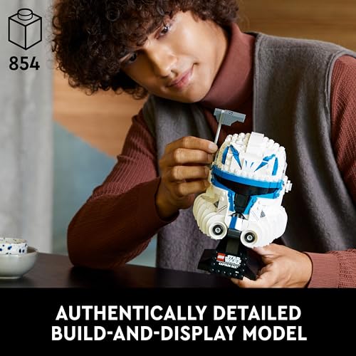 LEGO 75349 Star Wars Captain Rex Helmet Set, The Clone Wars Collectible for Adults, 2023 Series Model Collection
