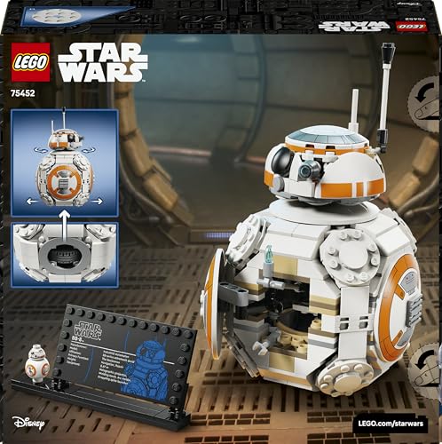 LEGO 75452 Star Wars 75452 BB-8 Astromech Droid Figure Model Kit - Building Toy with Spinning Head & Wheel
