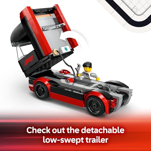 LEGO 60445 City F1 Truck with RB20 & AMR24 F1 Cars - Car Transporter