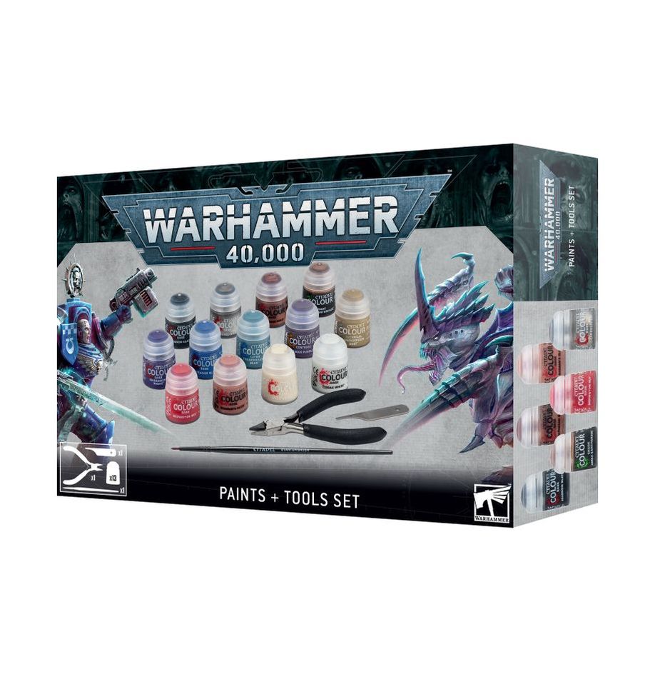 Games Workshop - Warhammer 40K - Paints & Tools Set - FBA