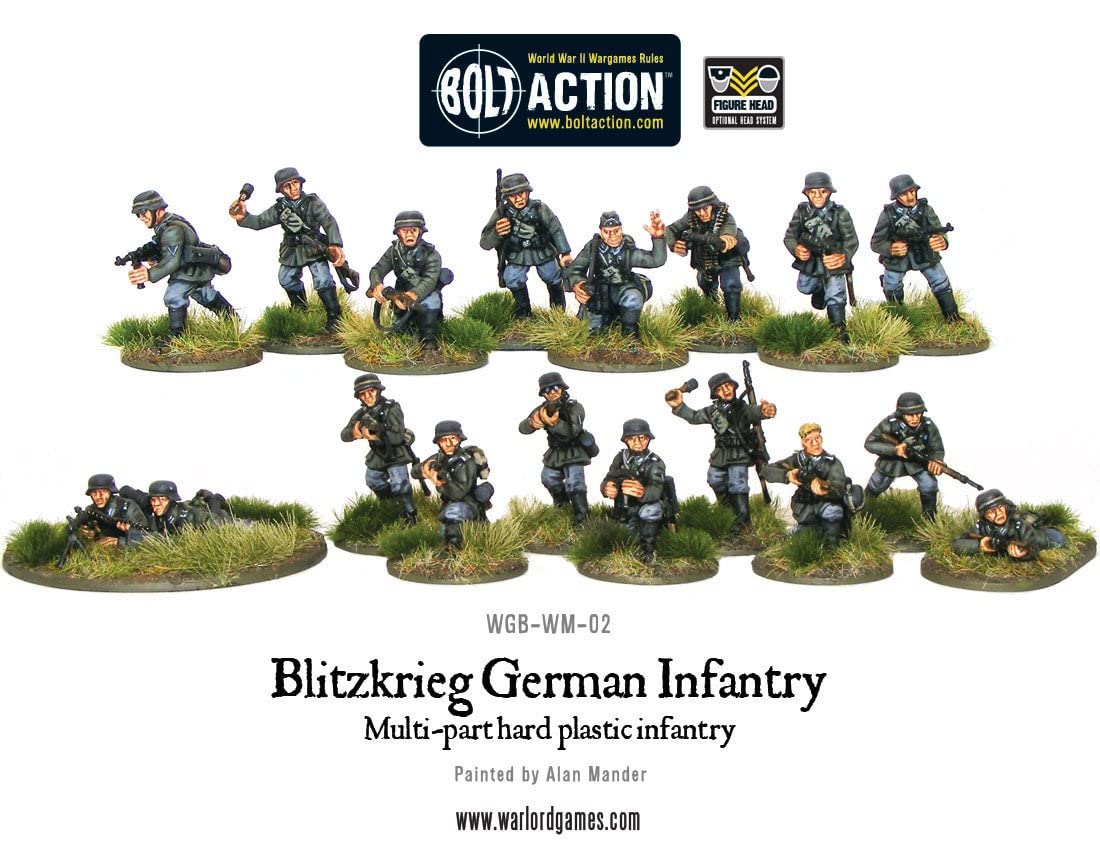 Bolt Action : Blitzkrieg German Infantry - 28mm Scale - Warlord Games