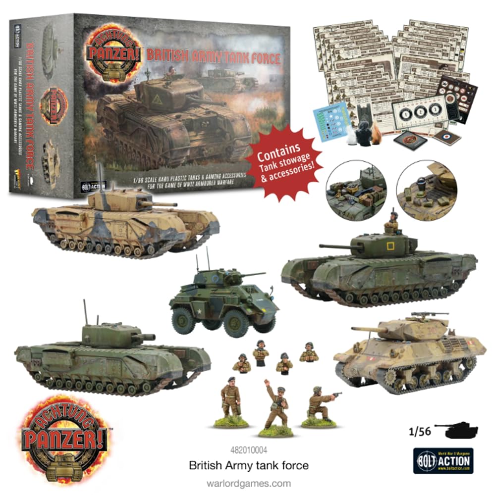 Achtung Panzer! British Tank Force - Bolt Action 28mm Scale - Warlord Games
