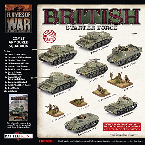 Flames of War - British Comet Armoured Squadron - Starter Force - BRAB14