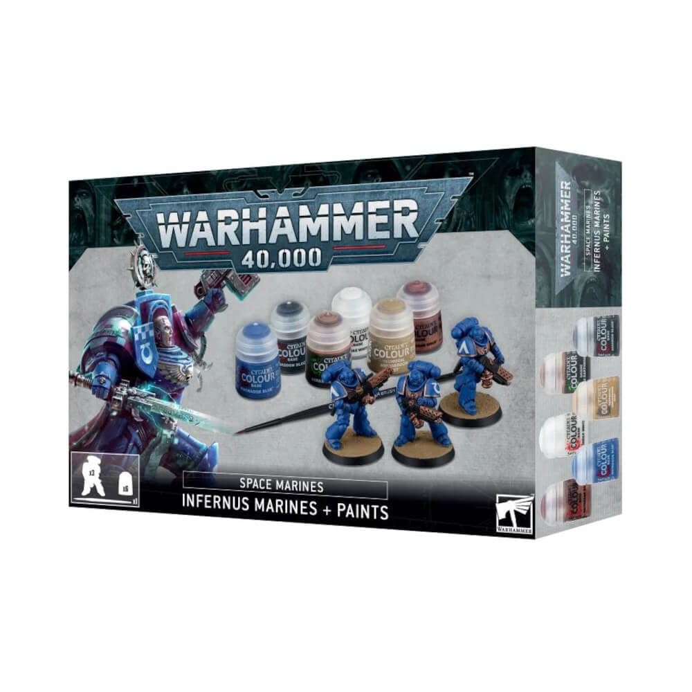 Games Workshop - Warhammer 40,000 - Space Marines : Infernus Marines + Paints Set