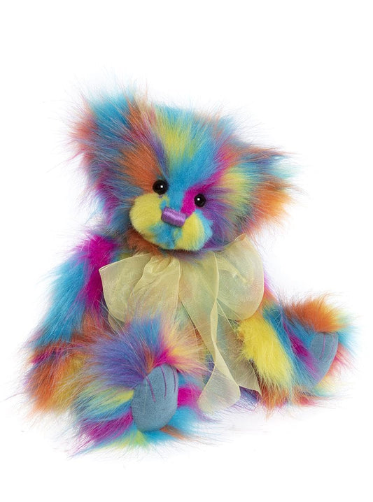 Charlie Bears 2024 - Dazzle | Teddy Bear Multicoloured - Fully Jointed | Collectable Cuddly Soft Toy Gift