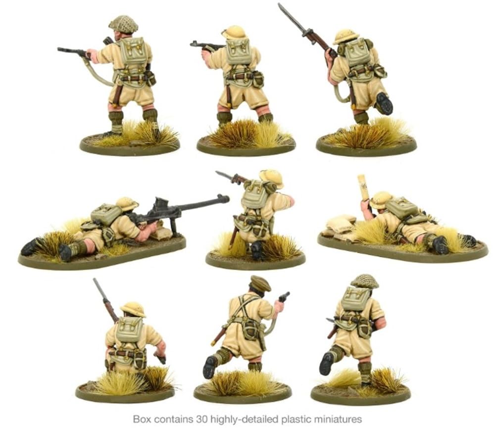Bolt Action - British 8th Army Infantry - 28mm Scale - Warlord Games