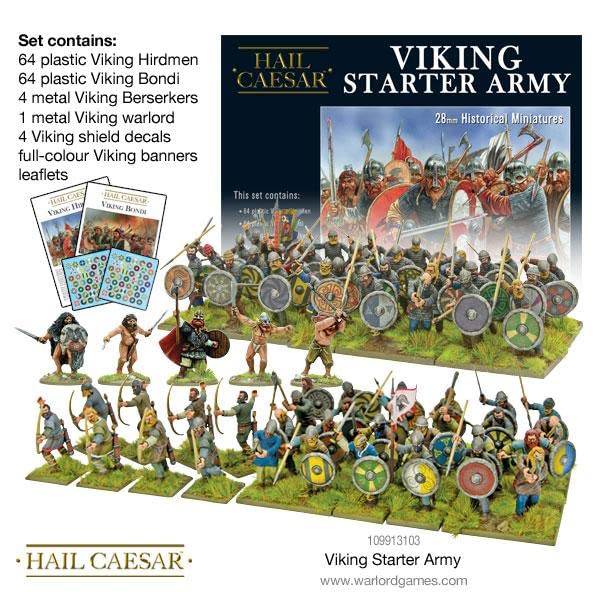 Hail Caesar - Viking Starter Army - 28mm Scale - Warlord Games