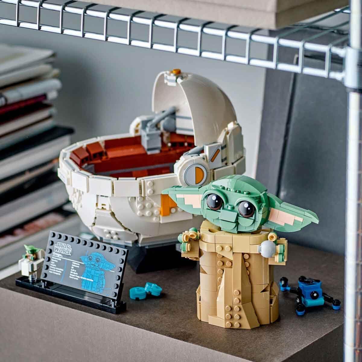 LEGO 75403 Star Wars Grogu with Hover Pram Building Toy Set
