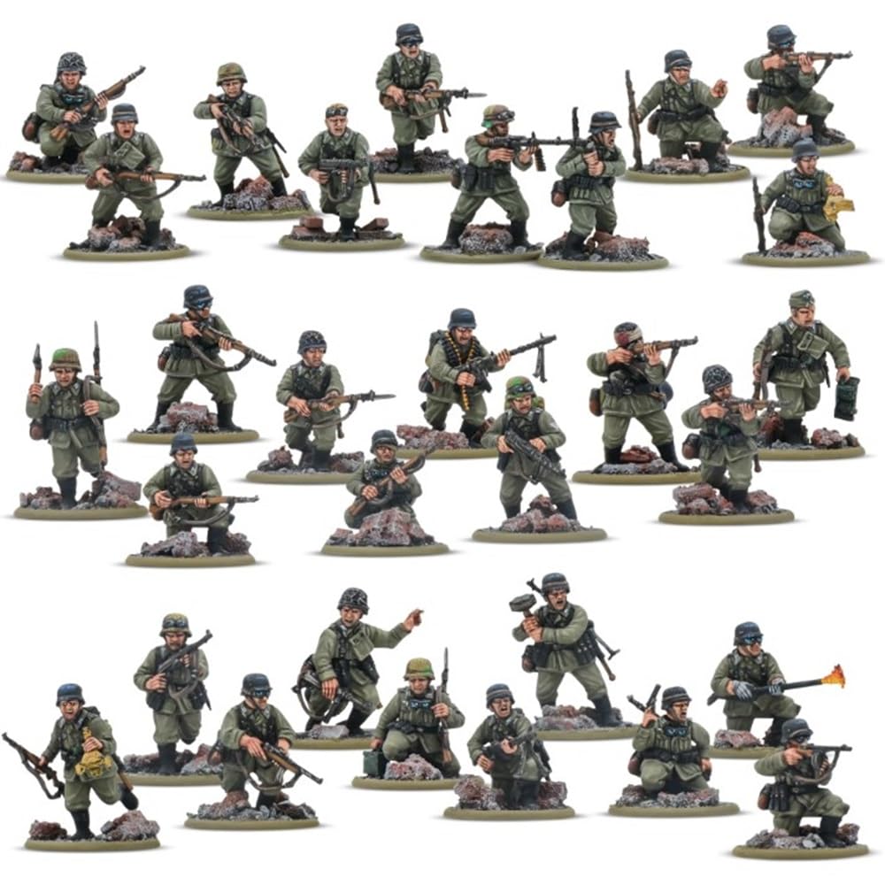 Bolt Action - German Army Veterans Infantry Platoon - 28mm Scale - Warlord Games