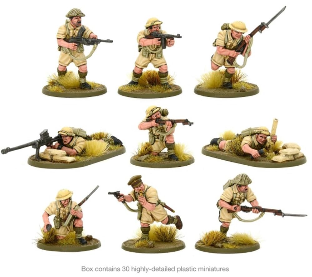 Bolt Action - British 8th Army Infantry - 28mm Scale - Warlord Games
