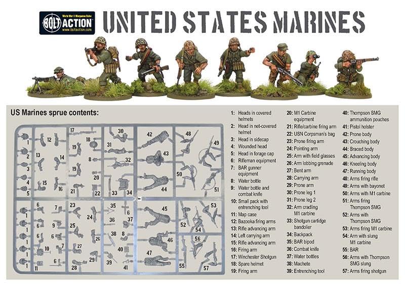 Bolt Action - Semper Fidelis - US Marine Starter Army - 28mm Scale - Warlord Games