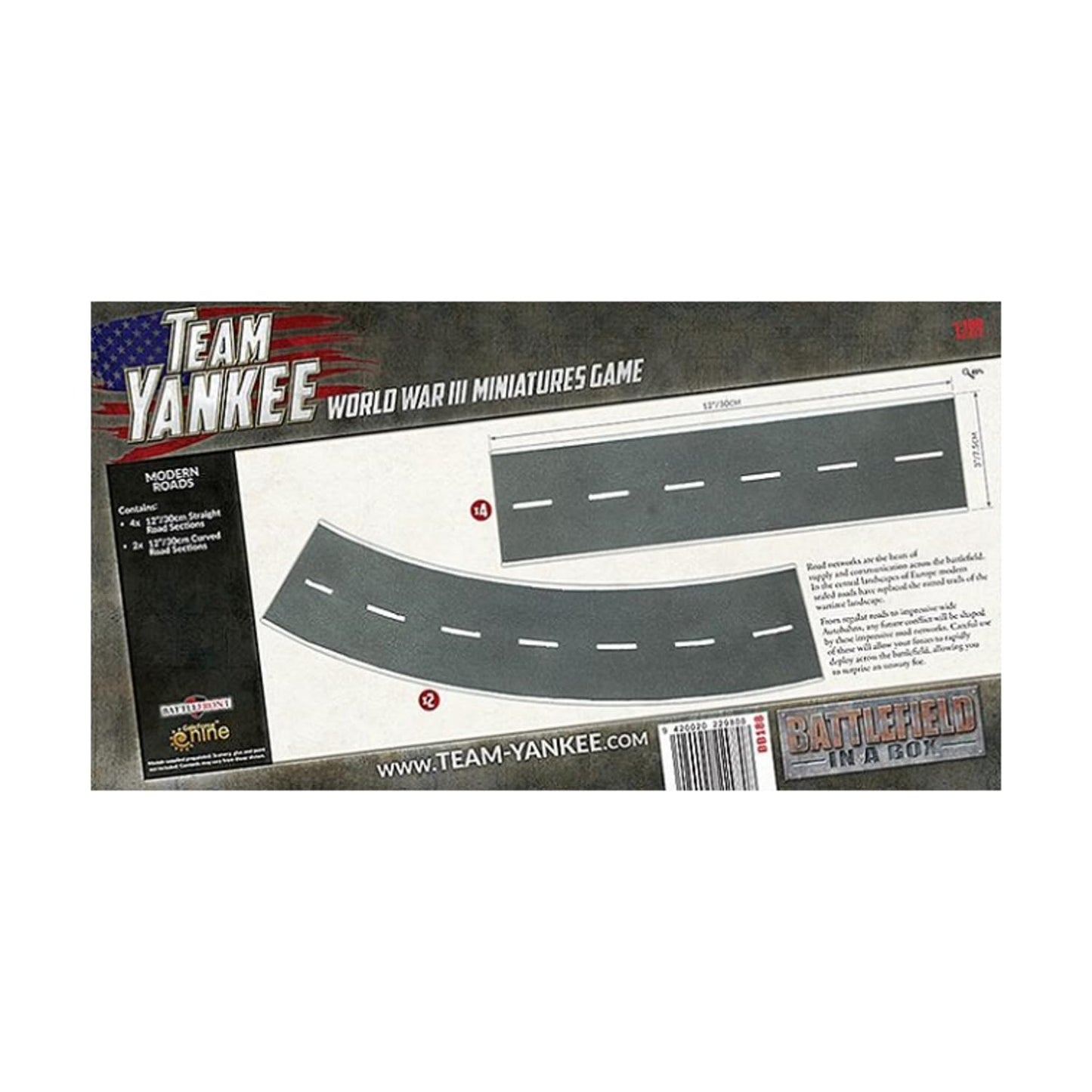 Flames of War / Team Yankee - Modern Roads (6 Sections) BB188