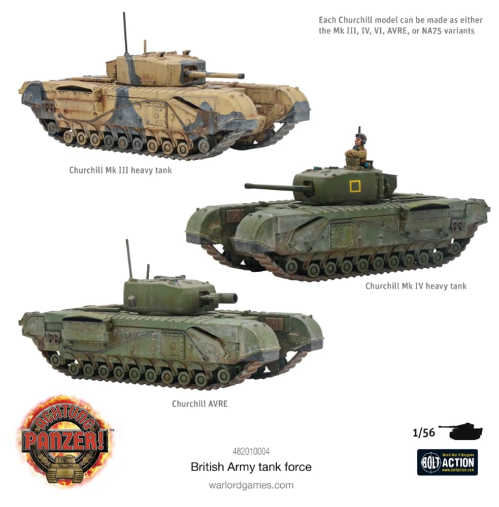 Achtung Panzer! British Tank Force - Bolt Action 28mm Scale - Warlord Games