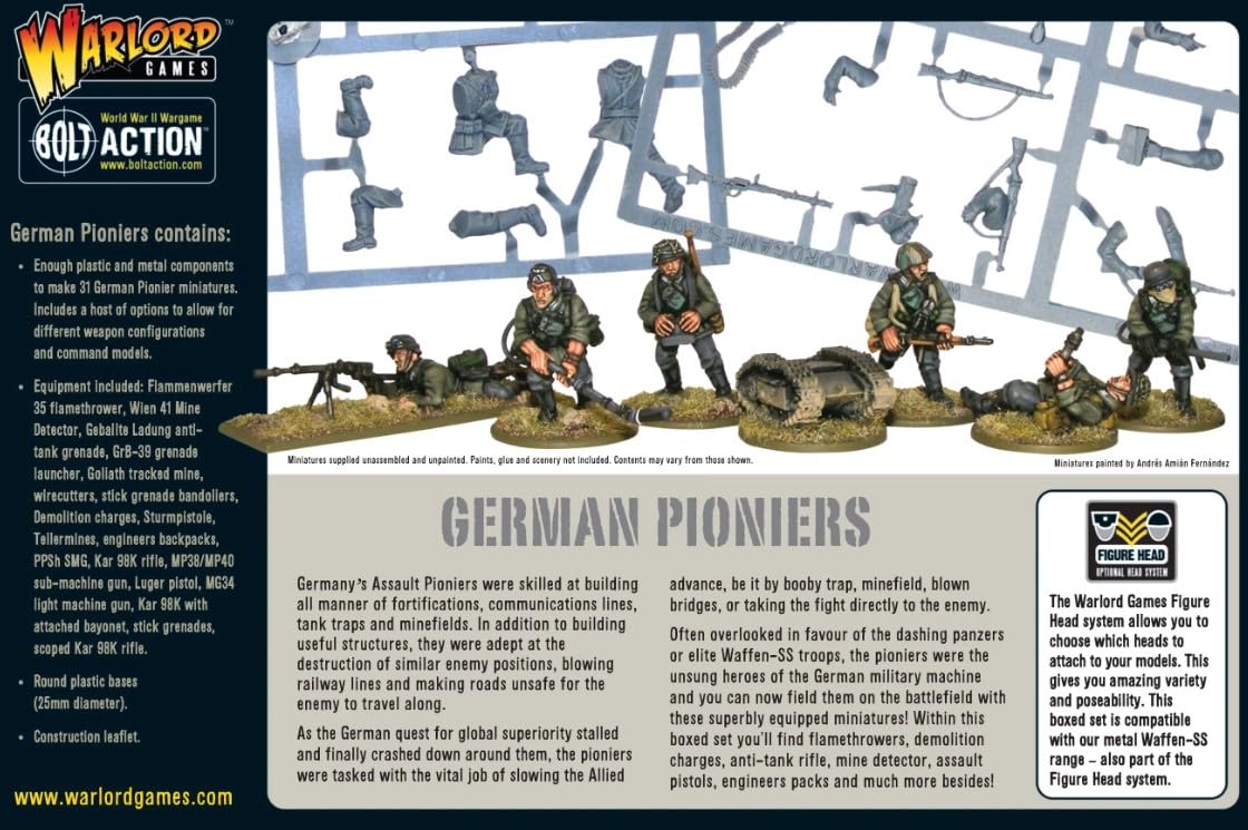 Bolt Action - German Pioneers Assault Engineers - Warlord Games
