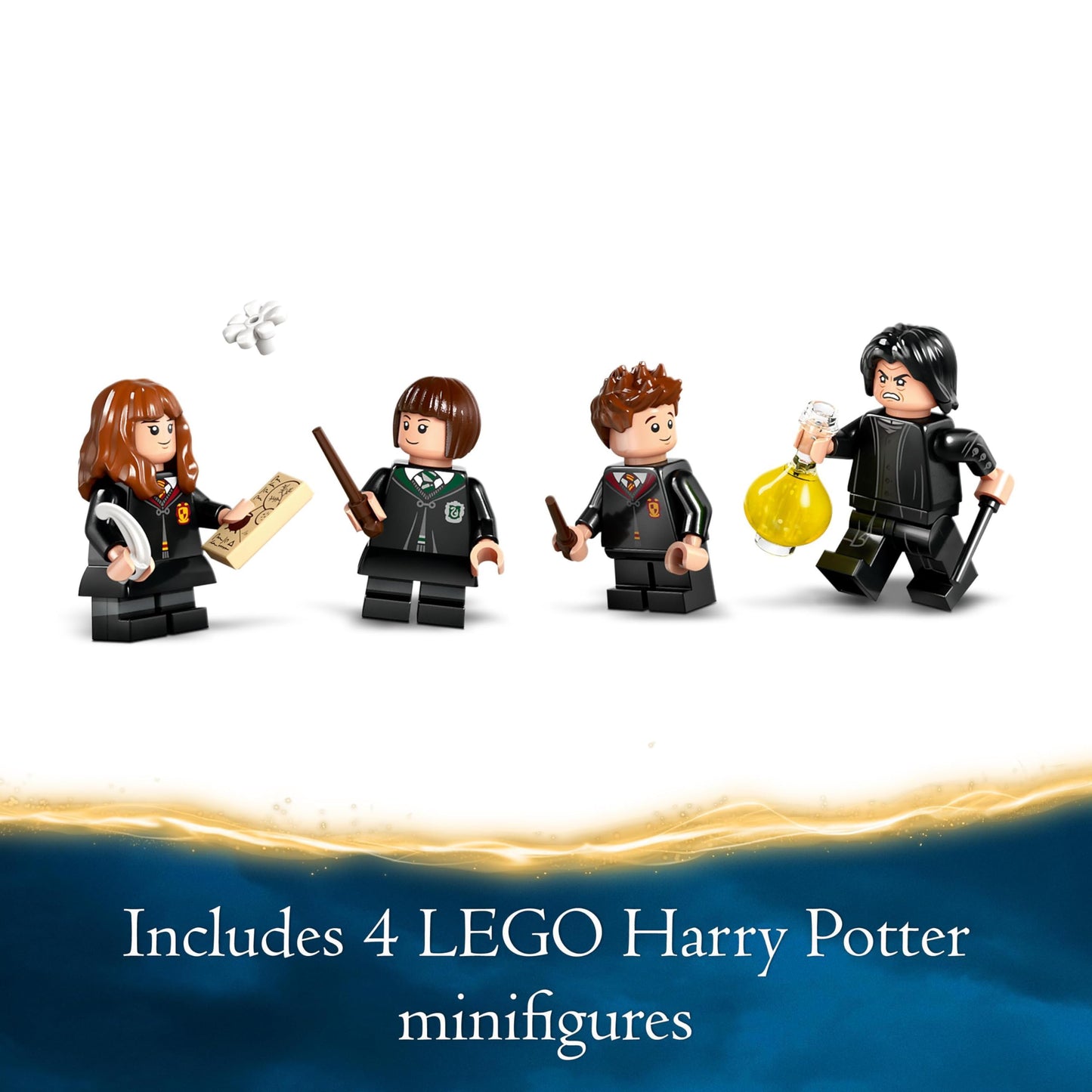 LEGO Harry Potter Hogwarts Castle : Potions Class Set with 4 Character Minifigures Incl. Hermione Granger