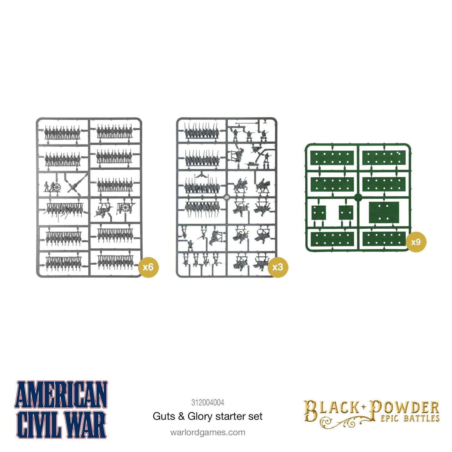 Black Powder Epic Battles - Guts & Glory - American Civil War Starter Set - Warlord Games