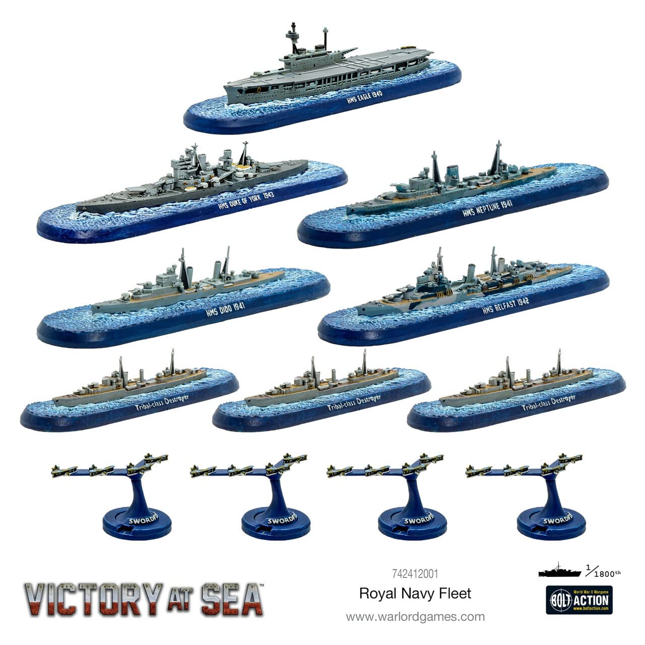 Victory at Sea - Royal Navy Fleet Box - Warlord Games