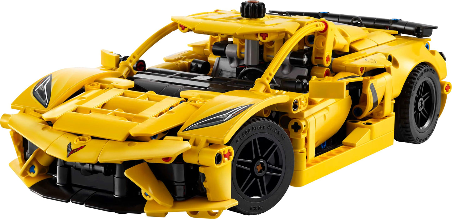 LEGO 42205 Technic Chevrolet Corvette Stingray Race Car Toy, 8-Cylinder Engine and Differential