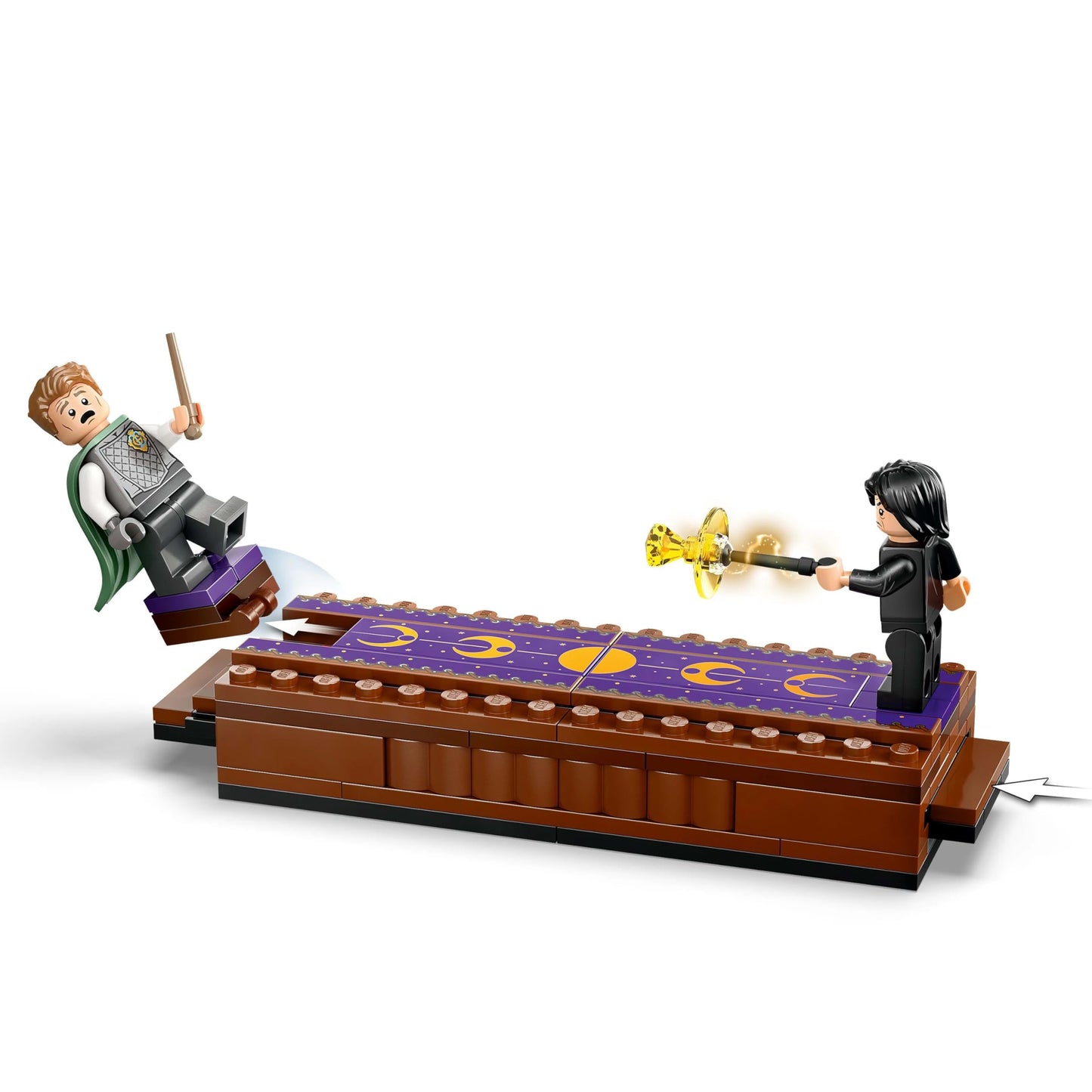 LEGO 76441 Harry Potter Hogwarts Castle : Dueling Club Playset with 4 Collectible Minifigures incl. Draco Malfoy & Severus Snape, Role Play Toy with Toppling Function