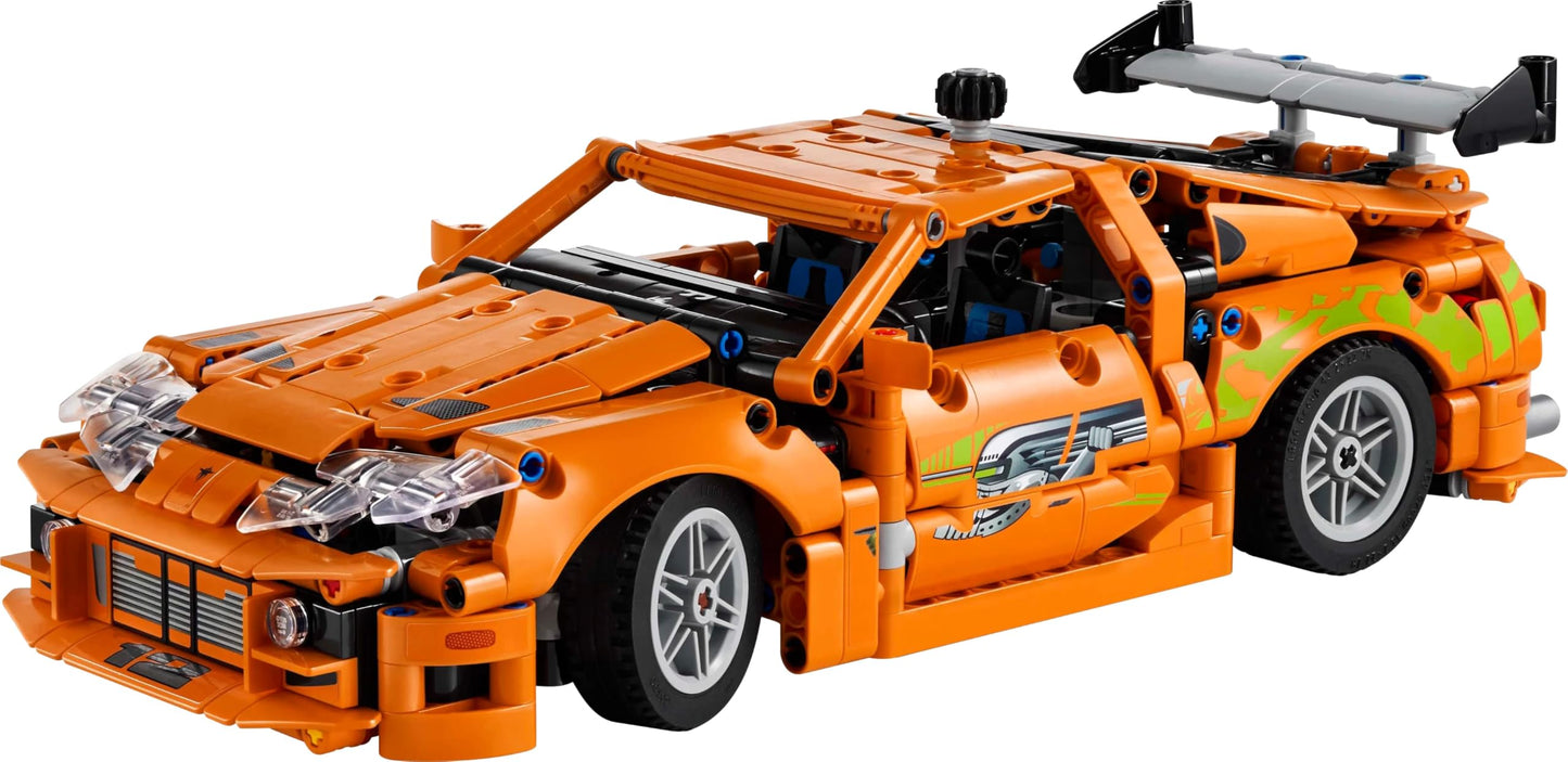 LEGO 42204 Technic Fast and Furious Toyota Supra MK4 Toy Car - 6 Cylinder Engine & Opening Doors