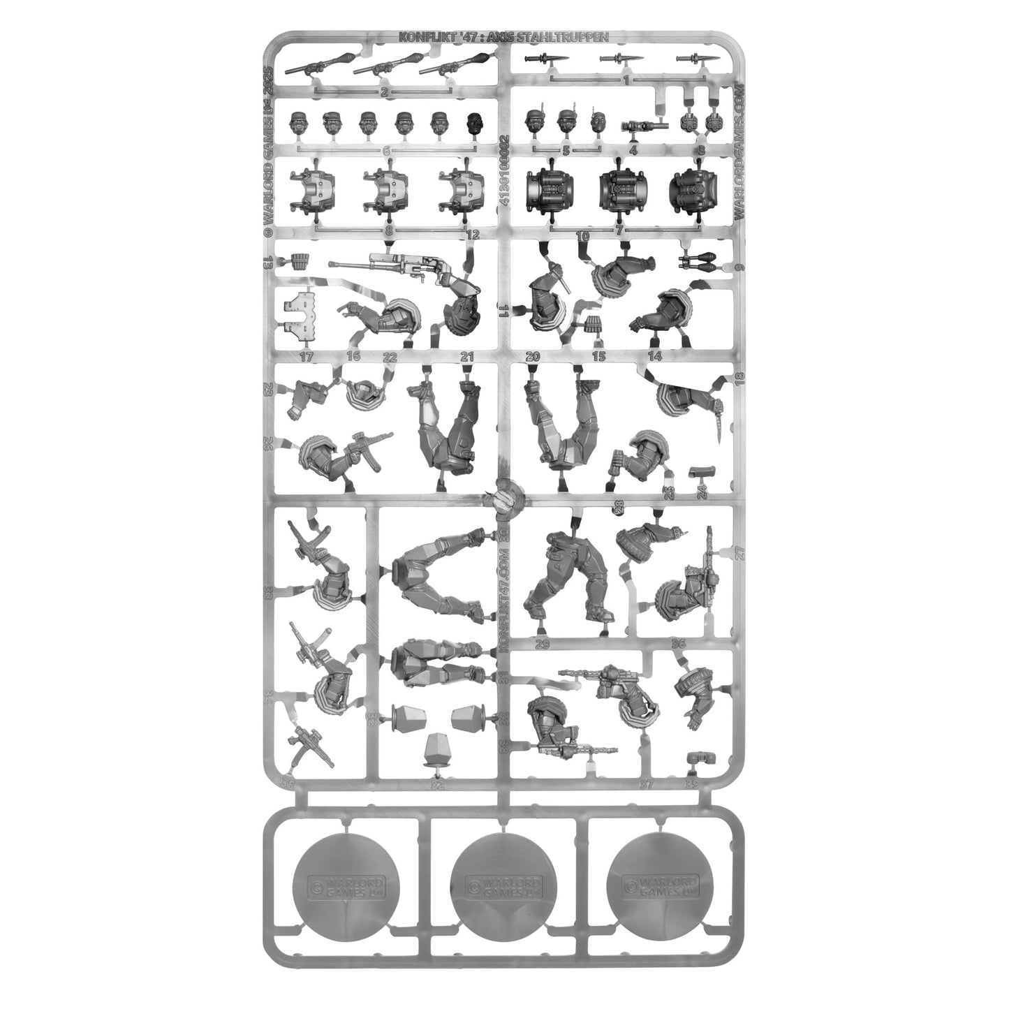Konflikt 47' Stahltruppen Heavy Infantry - Axis Miniatures - 28mm Scale - Warlord Games